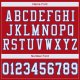 Kid's Custom Red White-Royal Mesh Authentic Football Jersey