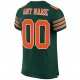 Preschool Custom Green Orange-White Mesh Authentic Football Jersey