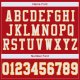 Kid's Custom Red White-Gold Mesh Authentic Football Jersey